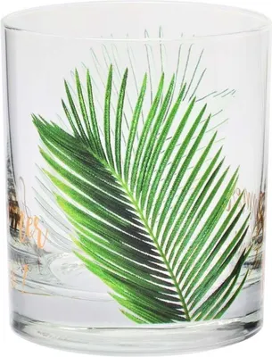 Produktbild von KROSNO Deco Getränkeglas 'Summer Time' 6er Set 300 ml – bunte Gläser für Wasser, Säfte & Cocktails