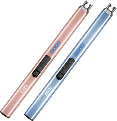 Produktbild von Wiederaufladbares Lichtbogenfeuerzeug Elektrisch USB Aufladbar - Blau/Roségold