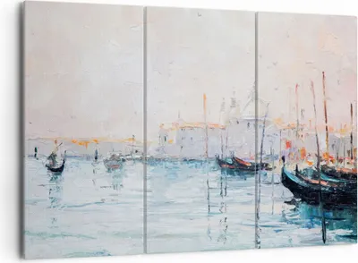 Produktbild von Bild auf Leinwand - Leinwandbild - Venedig Basilika - 165x110cm - Wand Bild - Wanddeko - Leinwanddruck - Bilder - Kunstdruck - Wanddekoration - Leinwand bilder - Wandkunst - CE165x110-3662