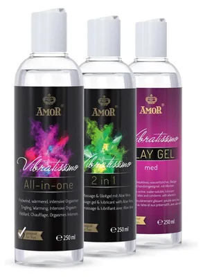 Vibratissimo Vibratissimo Play Gel 3x250 ml | Set di 3 Gel Lubrificanti M – immagine 1