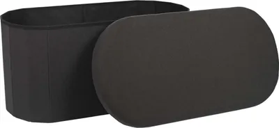 Immagine prodotto di HowHomely pouf nero pouf 76 x 38 x 38 cm pouf