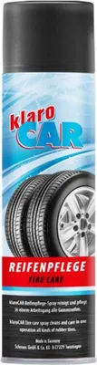 Produktbild von 12x 300ml klaroCAR Reifenpflege Reinigungsmittel Auto Spray Germany