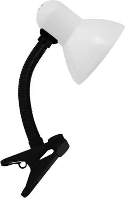 Produktbild von Kinderzimmerleuchte Tisch Metall Flexarm 30,5 cm Klemmleuchte Schwarz Weiß E27