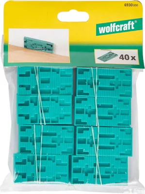 Produktbild von Wolfcraft Abstandskeile Kunststoff - 40 Stück