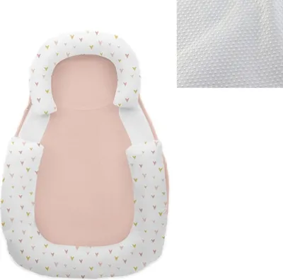 Produktbild von Kikkaboo Baby Lagerungskissen 60 x 40 cm Memory Foam, Baumwolle, rutschfest rosa