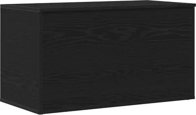 Immagine prodotto di vidaXL Scatola portaoggetti in rovere nero 84 x 42 x 46 cm