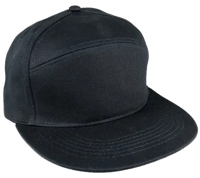 Produktbild von Basecap 5-Panel Kappe Pitcher schwarz Snapback Schirmmütze Urban Cap
