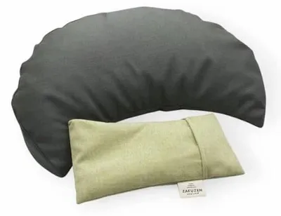 Zdjęcie produktu dla Poduszka medytacyjna zafu z łuskami gryki ergonomiczna joga prezent