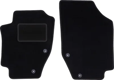 Zdjęcie produktu dla Wielganizator dywaniki welurowe LUX przednie do Peugeot 307CC cabrio (2003-2008) - czarne dywaniki samochodowe BASIC komplet (2 szt.)
