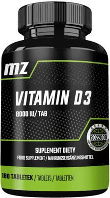 Produktbild von Vitamin D3 2000 IU in einer Tablette - 180 Tabletten - 720 Portionen