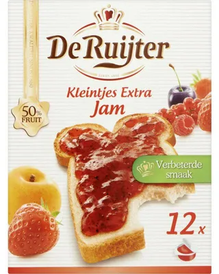 Image de De Ruijter Kleintjes Extra Jam 300g – pâte à tartiner fruitée dans un verre