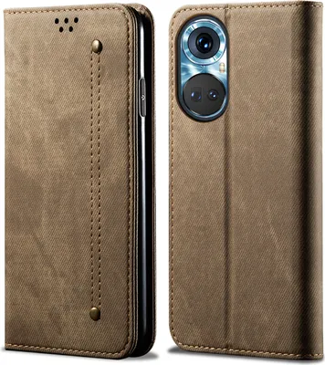 Image de Huawei Nova 9 Pro Case, étui portefeuille en cuir avec fermeture magnétique et support pour Huawei Nova 9 Pro Khaki
