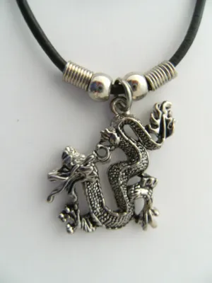 Produktbild von Kette mit Anhänger: Drachen, Ketten Modeschmuck Tiere Tier Drache