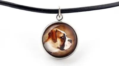 Produktbild von American Bulldog, Amerikanische Bulldogge - Halskette mit Anhänger mit Ihrem Foto, handgefertigt, handgefertigter Schmuck der Marke Art-Dog