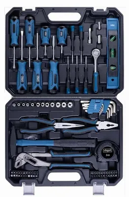 Produktbild von Scheppach Werkzeugkoffer TB90 gefüllt | 88-teiliges Werkzeug-Set