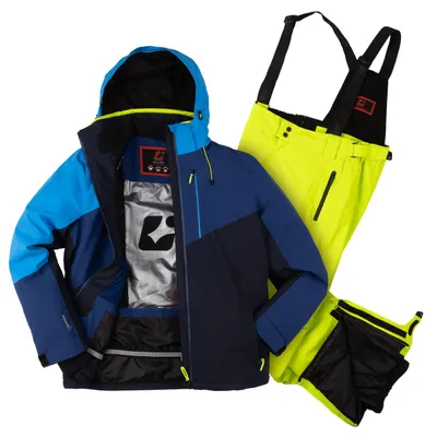 Produktbild von killtec Skianzug Herren 2-teilig Blau/Limette atmungsaktiv Set Gr. M