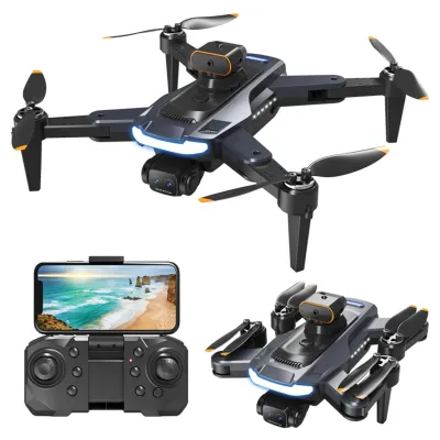 Produktbild von Ferngesteuerte Drohne mit Kamera, 8K Dual-Kamera, 5GWIFI, 5-seitige Infrarot-Hindernisvermeidung, bürstenloser Motor, optische Flusslokalisierung, ferngesteuerter Quadrocopter für Kinder und Erwachsene, mit Aufbewahrungstasche, 2 Akkus