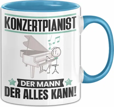 Produktbild von Konzertpianist Tasse Geschenk für Konzertpianist Der Mann Der Alles Kann Geschenkidee zum Geburtstag (Blau)