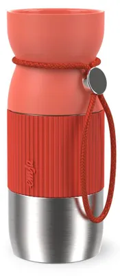 Produktbild von EMSA beYou Cup Mug Isolier-Trinkbecher, 0,36 L, N21915, Edelstahl, Orange, Silikon, Edelstahl, Polypropylen (PP), 12 h, 4 h