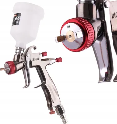 Obrázek produktu pro Stříkací pistole LVLP s tryskou 1,2 mm pro malé kompresory Aeropro R100 (125 ml)