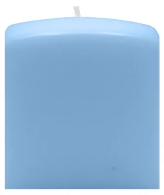 Produktbild von Quader Kerzen Blue Bell Hellblau 6 x Ø 6/6 cm, 16 Stück