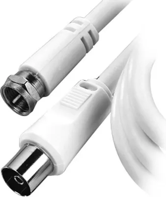 Produktbild von ViVanco™STC FB100-N, 10 m, F, Koaxial, Weiß