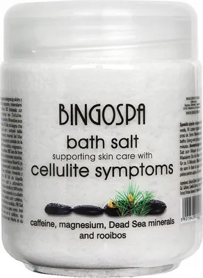 Image de Sel de bain pour le soin de la cellulite avec caféine et minéraux de la Mer Morte 550g