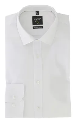 Produktbild von OLYMP No. Six super slim fit overhemd, wit (met extra tailleringsnaden)