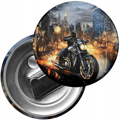 Obrázok produktu pre Magnet na chladničku s otváračom – Motorka