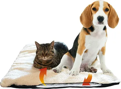 Produktbild von riijk Selbstheizende Decke für Katzen & Hunde, Heizdecke waschbar, Wärmematte für Katzen raschelfrei, Katzendecke - Größe:S