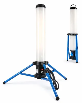 LED-Baustrahler 100 W, 360°, 10.000 Lumen, Stativ, IP54