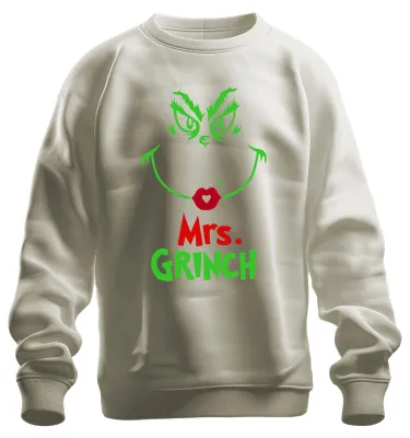 Produktbild von Mrs. GRINCH Weihnachten Lustig Weihnachtsfrau Grinch Sweatshirt Pullover, Natur, M