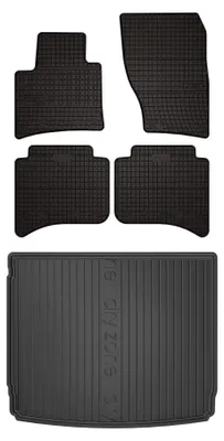 Produktbild von Gummimatten + Kofferraumwanne für Porsche Cayenne II 2010-2017 (SUV, Standard-Kofferraum) – Schwarz, passgenau – Wielganizator SolidPRO