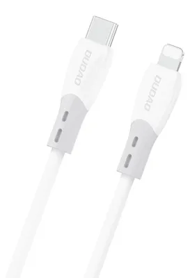 Immagine prodotto di Cavo L25SX da 30 W USB-C – per iPhone con rivestimento in morbido silicone, 1 m, bianco Dudao