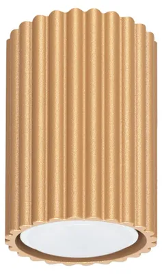 Image de Plafonnier KARBON 10 or 1xGU10 10W aluminium 10x6.5x6.5cm Sollux Lighting