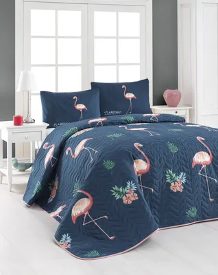 Produktbild von L'Essentiel Linge de Maison, Begonvilla- EPJ6750, Dunkelblau, Bettdecken, 90 gr/m², 65% Baumwolle / 35% Polyester (Abdeckung) /