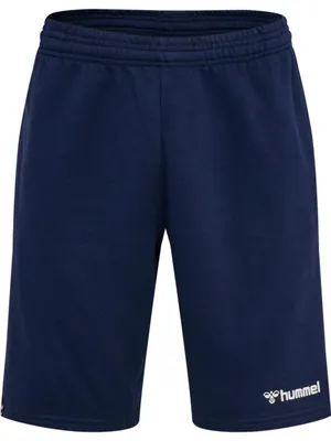 Produktbild von Hummel Herren Hmlmover Baumwolle Bermuda Shorts, Blau, XXL EU