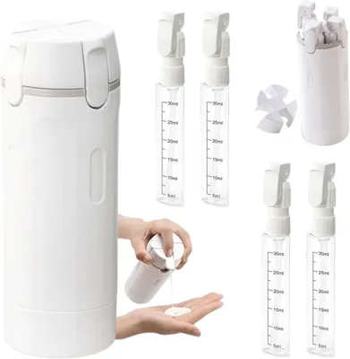Produktbild von Reisedispenser, 4-in-1 nachfüllbare Flaschen, 120 ml, für Reisen