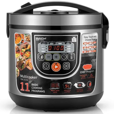 Reiskocher 11 Programme, 5L, 860W, LED-Display, Timer