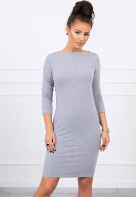 Productafbeelding van Kesi Dames mini-jurk, model Great, grijze melange, universele maat