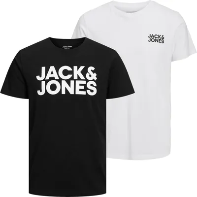 Produktbild von 2er Pack JACK & JONES T-Shirts Logo Tee Crew Neck