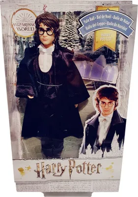 Obrázok produktu pre Bábika Harry Potter v čiernom obleku, pohyblivá zberateľská figúrka s dlhým kabátom, fanúšikovský tovar, Svet čarodejníkov GFG13