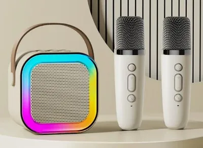 Obrázek produktu pro Apt Zs55 Karaoke Sada Bluetooth Reproduktor + 2X Mikrofon Bílá
