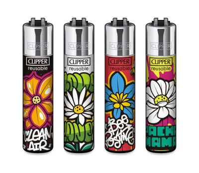 Immagine prodotto di Accendini Clipper Set da 4 Spring Graffiti