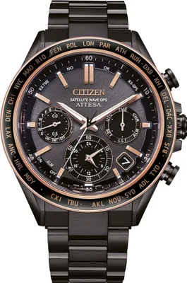 Zdjęcie produktu dla Citizen CC4074-61W Eco Drive Satelite Wave GPS ATTESA Titanium Date szary