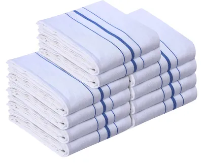 Obrázok produktu pre Omgoods – Sada 10 kuchynských utierok zo 100% bavlny – Mäkké a vysoko savé, 50x76 cm