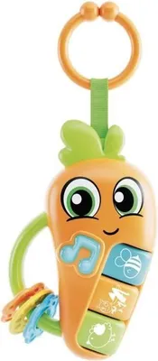 Produktbild von Elektronische Rassel, Carotina Baby, Melodien & Tiergeräusche, Beissringe, Sinnesentwicklung ab 3+ Monate