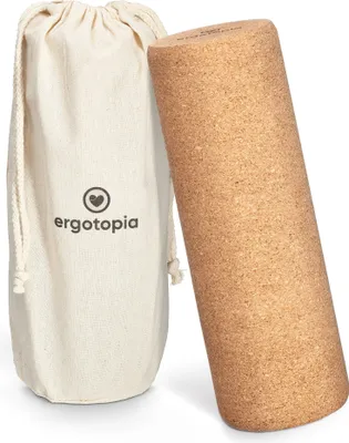 Produktbild von Ergotopia® Faszienrolle - Massagerolle aus 100% antibakteriellem & langlebigem Kork - nachhaltige Fitnessrolle zur gezielten Selbstmassage - Rückenrolle für Fitness Training, Gymnastik, Yoga & Pilates