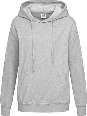 Produktbild von Stedman ST4110 | Hooded Sweatshirt / Damen Kapuzenpulli |  | WRAP - Farbe: Grey Heather - Größe: M