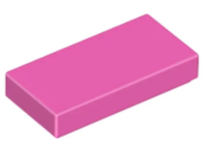 Produktbild von Lego® 1x2 Fliesen 3069 - 50 Stück Dunkles Pink